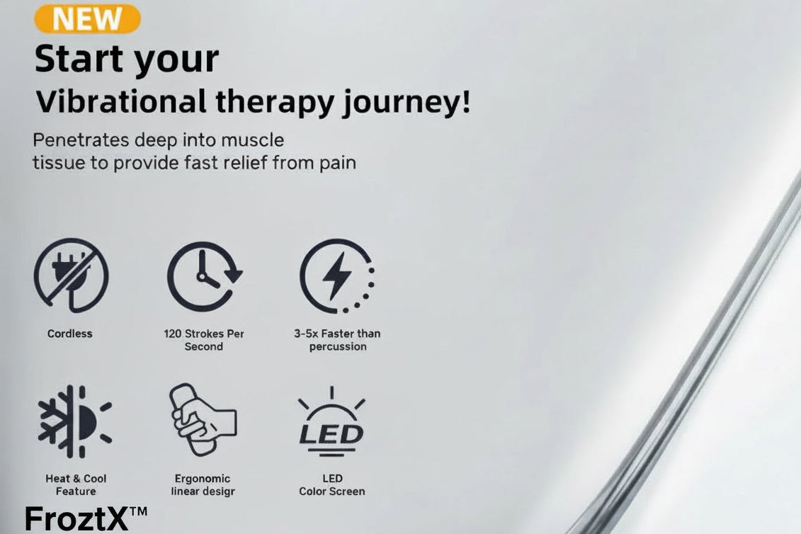 FroztX™ Deep Tissue Vibration Massager (Black Edition)